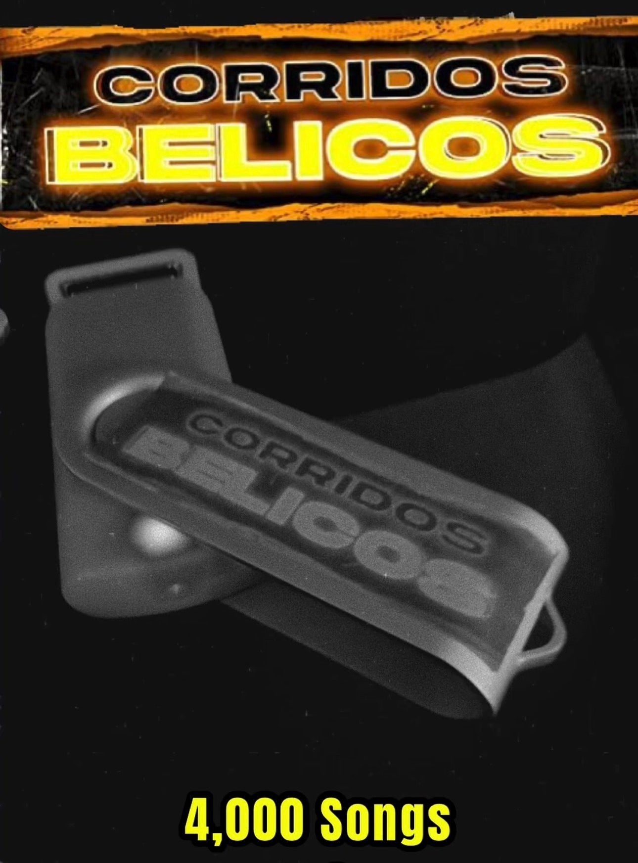 Corridos Tumbados/ Bélicos USB Mix (4000 Songs)