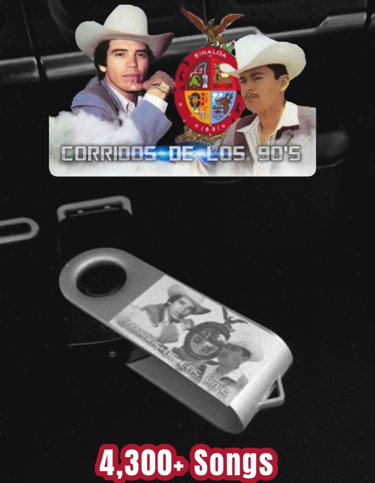 90s Corridos y Canciones USB Mix (4,000+ Songs)
