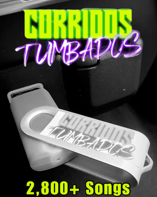 Corridos Tumbados/ Bélicos USB Mix (2,800 Songs)