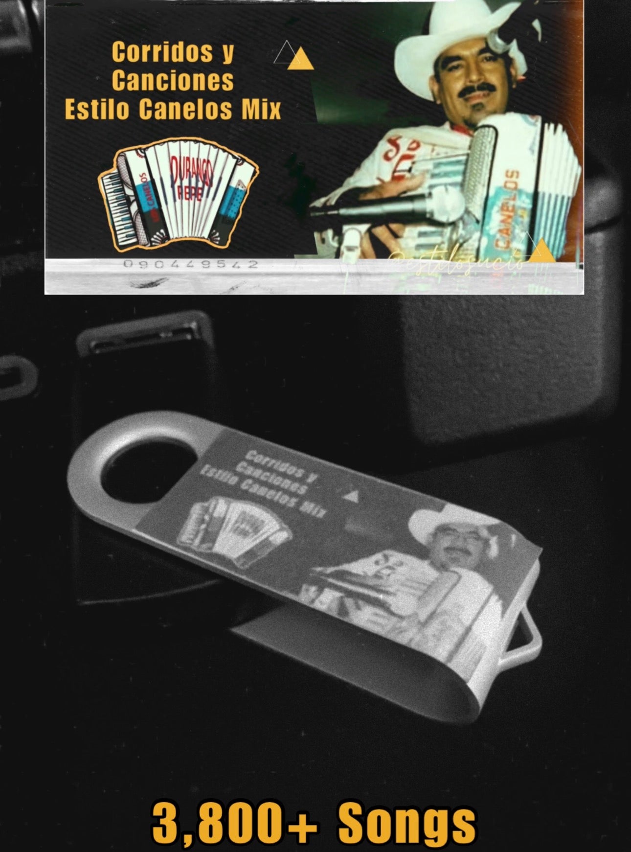 Estilo Canelos Corridos y Canciones USB Mix (3800 Songs)