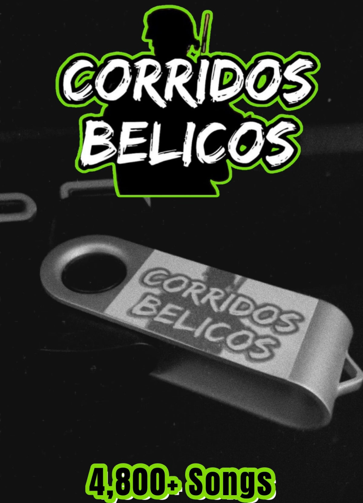Corridos Tumbados/ Belicos USB Mix (4800 Songs)