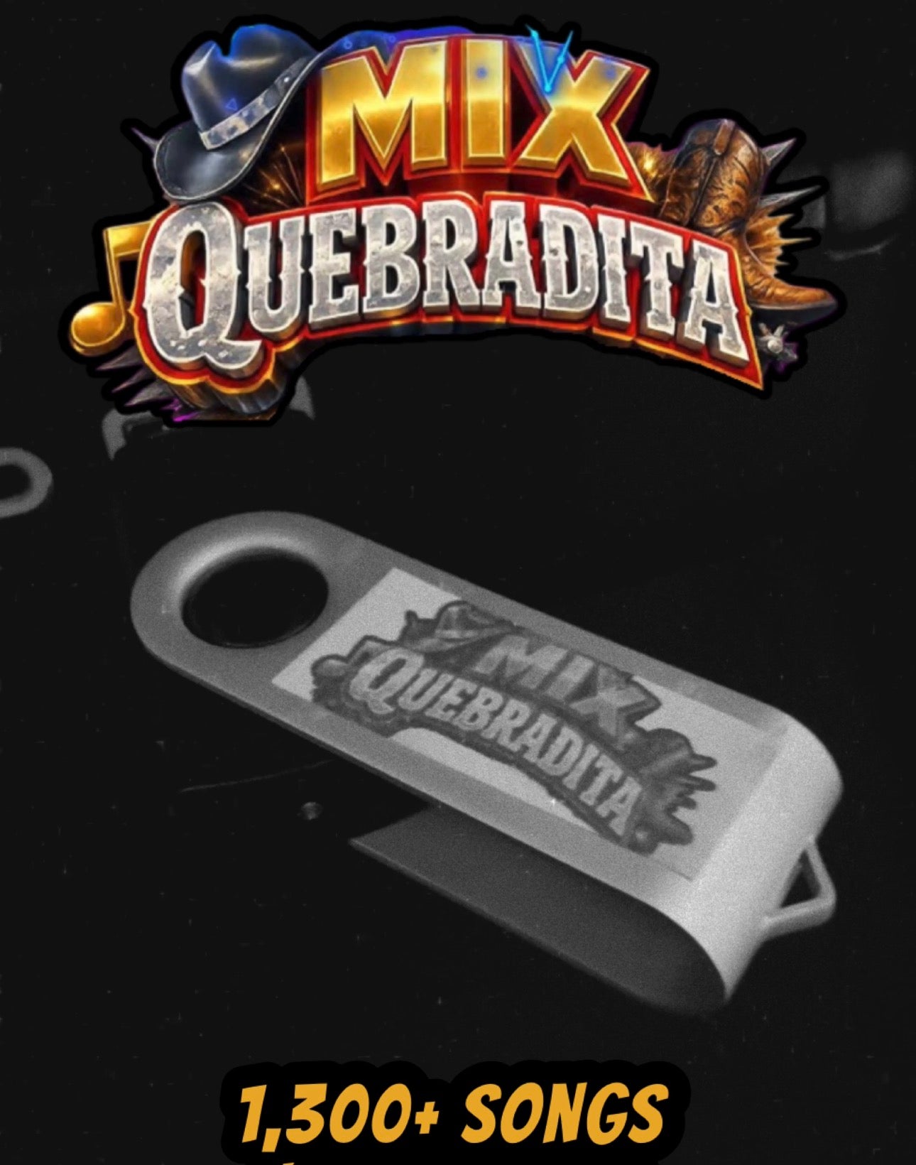 Quebraditas y Bandas De Los 90 USB Mix (1,300+ Songs)