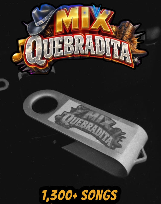 Quebraditas y Bandas De Los 90 USB Mix (1,300+ Songs)