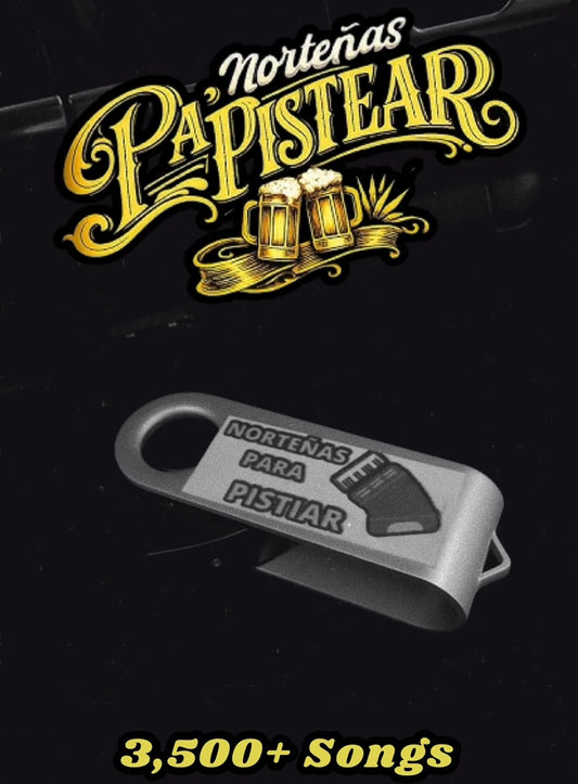 .Norteñas Para Pistear USB (3,500+ Rolas)