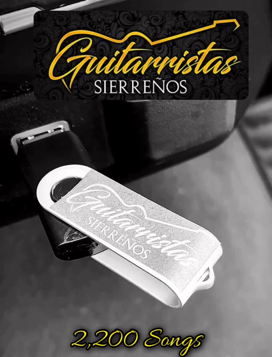 Guitarras y Sierreño USB Mix (2,200+ Songs)