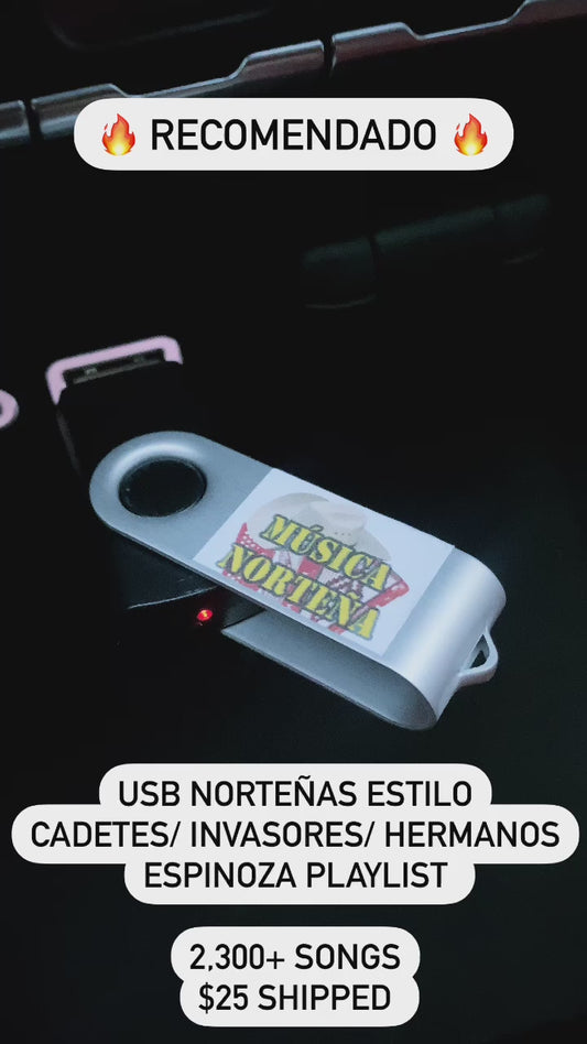 Estilo Hermanos Espinoza/ Invasores/ Cadetes Norteñas USB (2,200 Songs)
